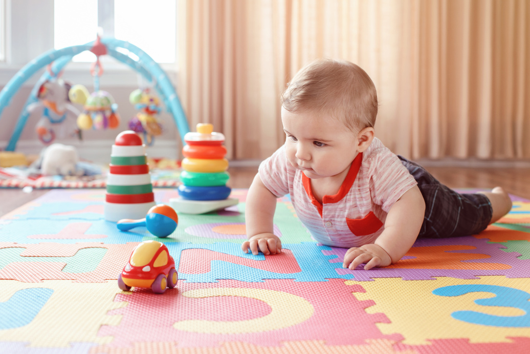 Cute Baby on Mat