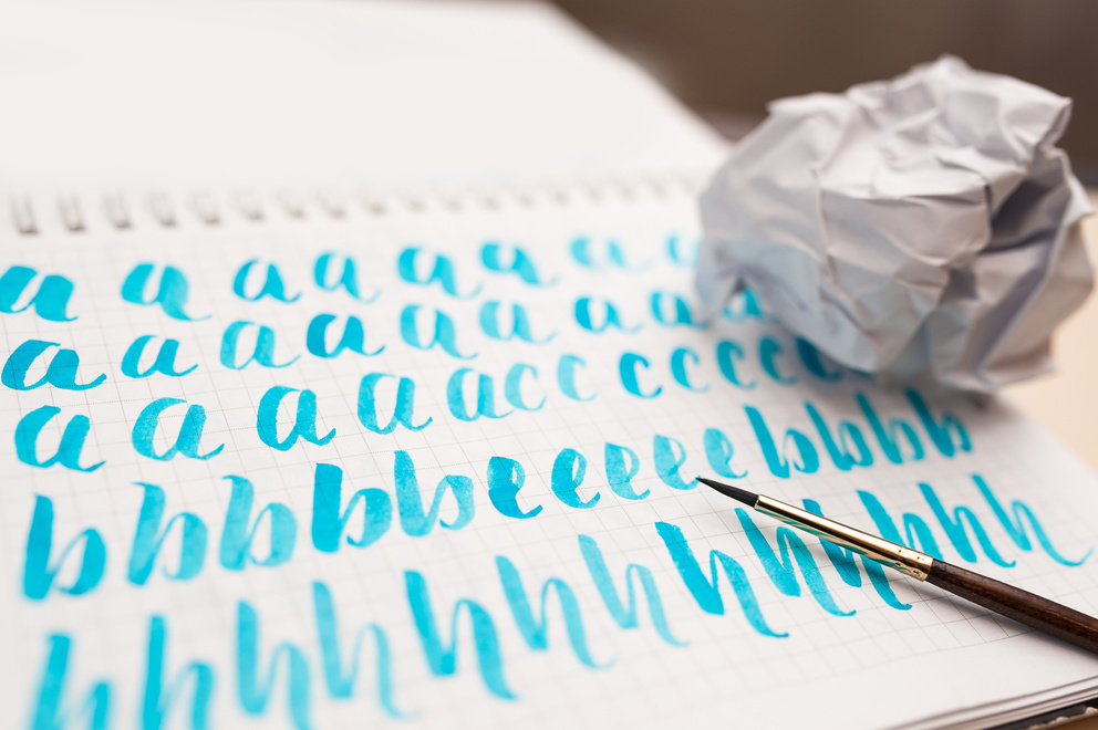 Hand Drawn Lettering Background