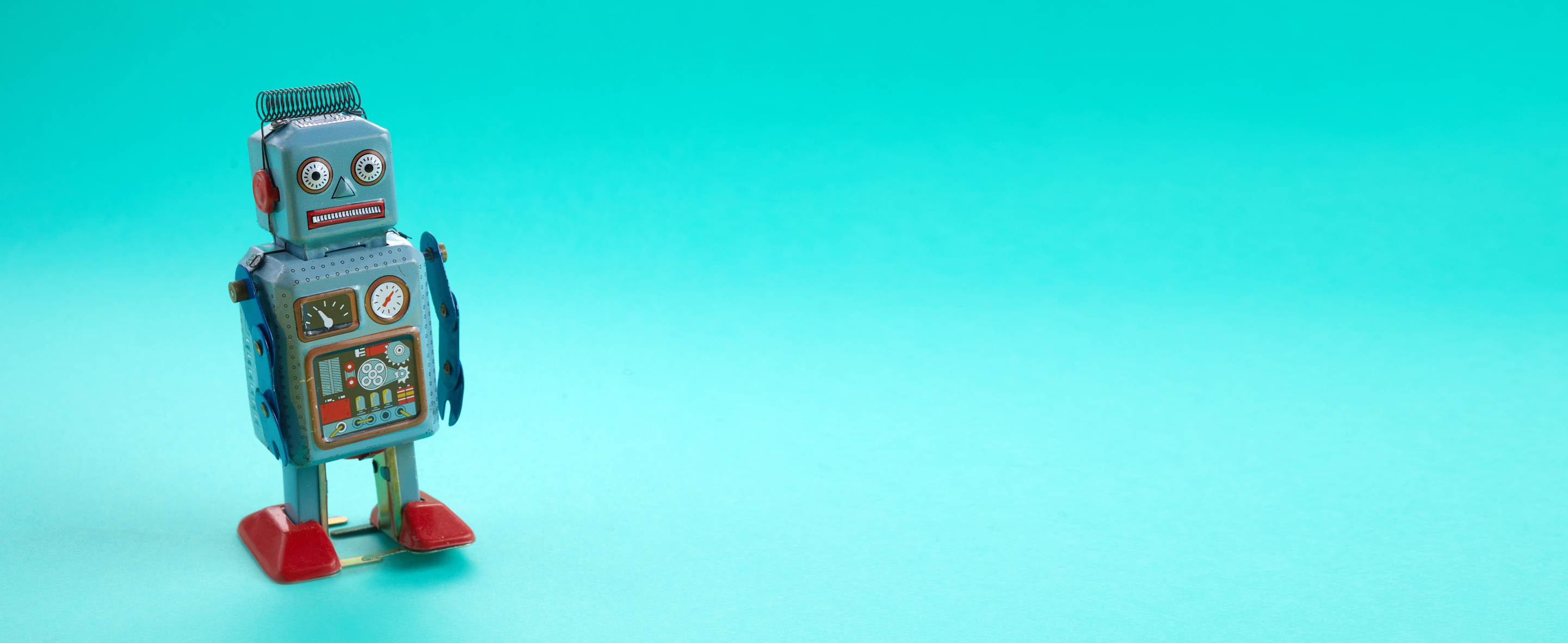 Toy Robot with Copy Space